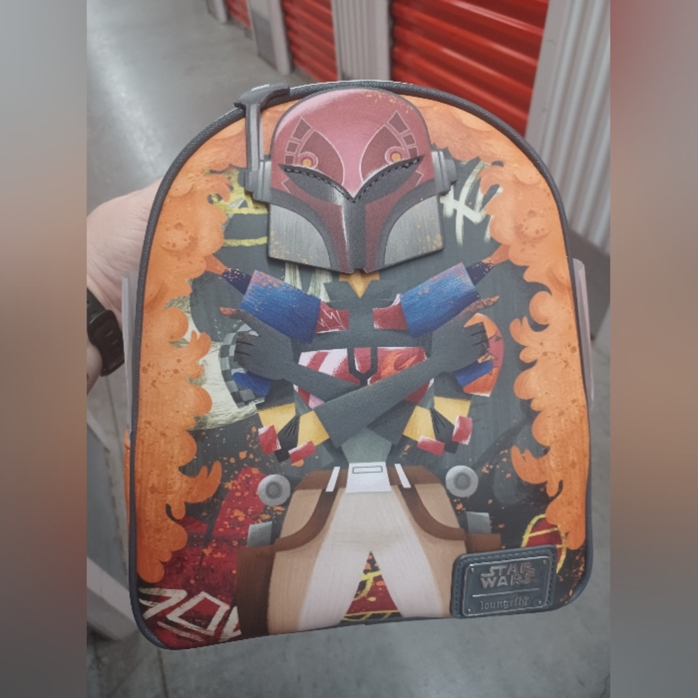 Loungefly Star Wars Sabine Spray Paint Mini Backpack NWT